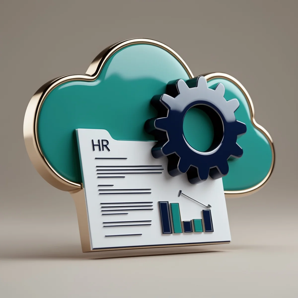 Lapel HR pin of cloud icon