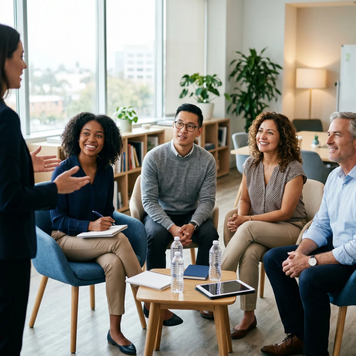 Group of employees listening to ADA answers