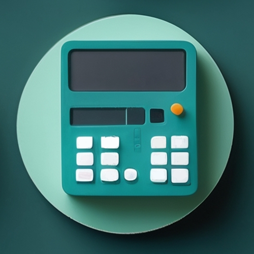 Calculator representing KPI tracking and financial metrics