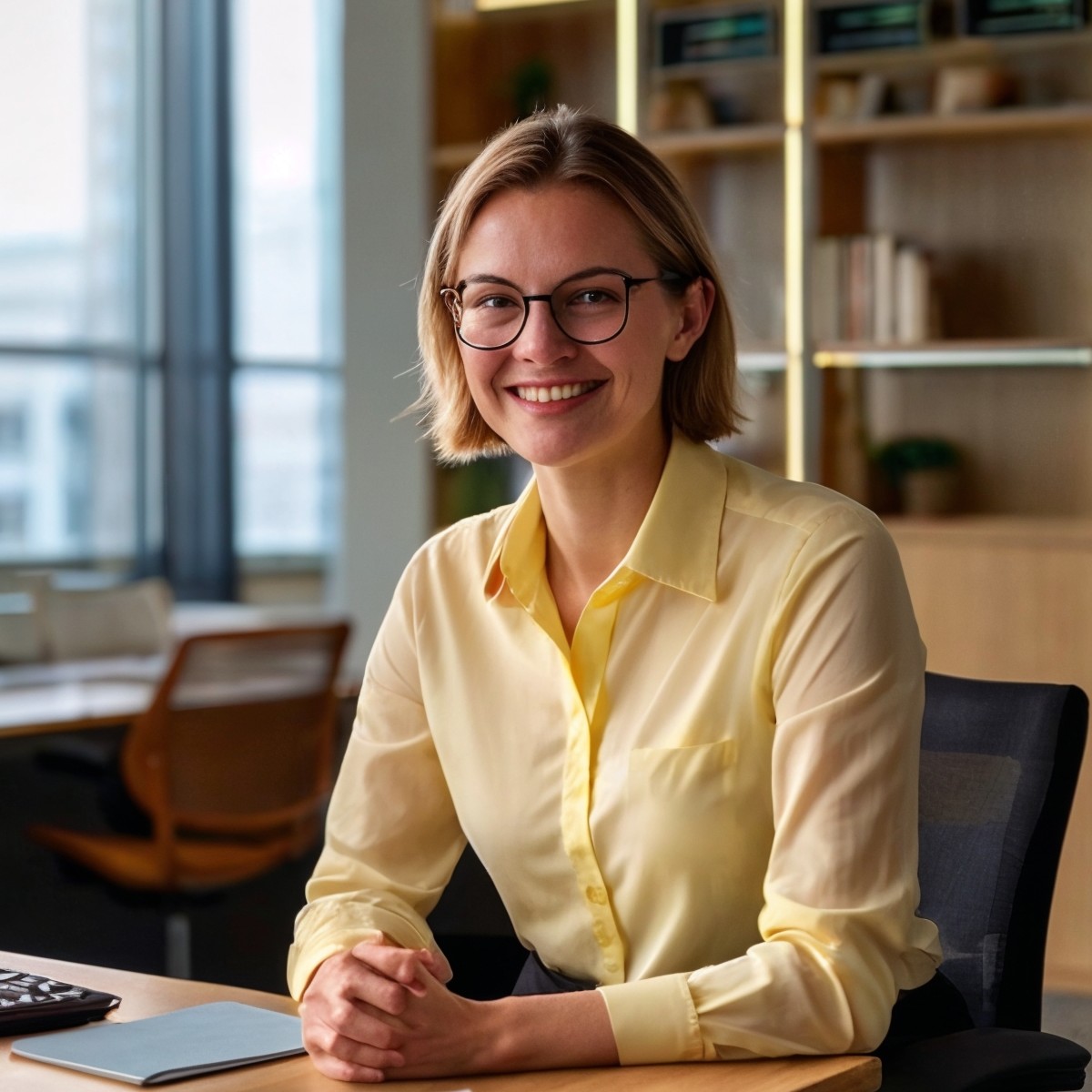 HR manager reviewing workers' compensation policy documents at a desk