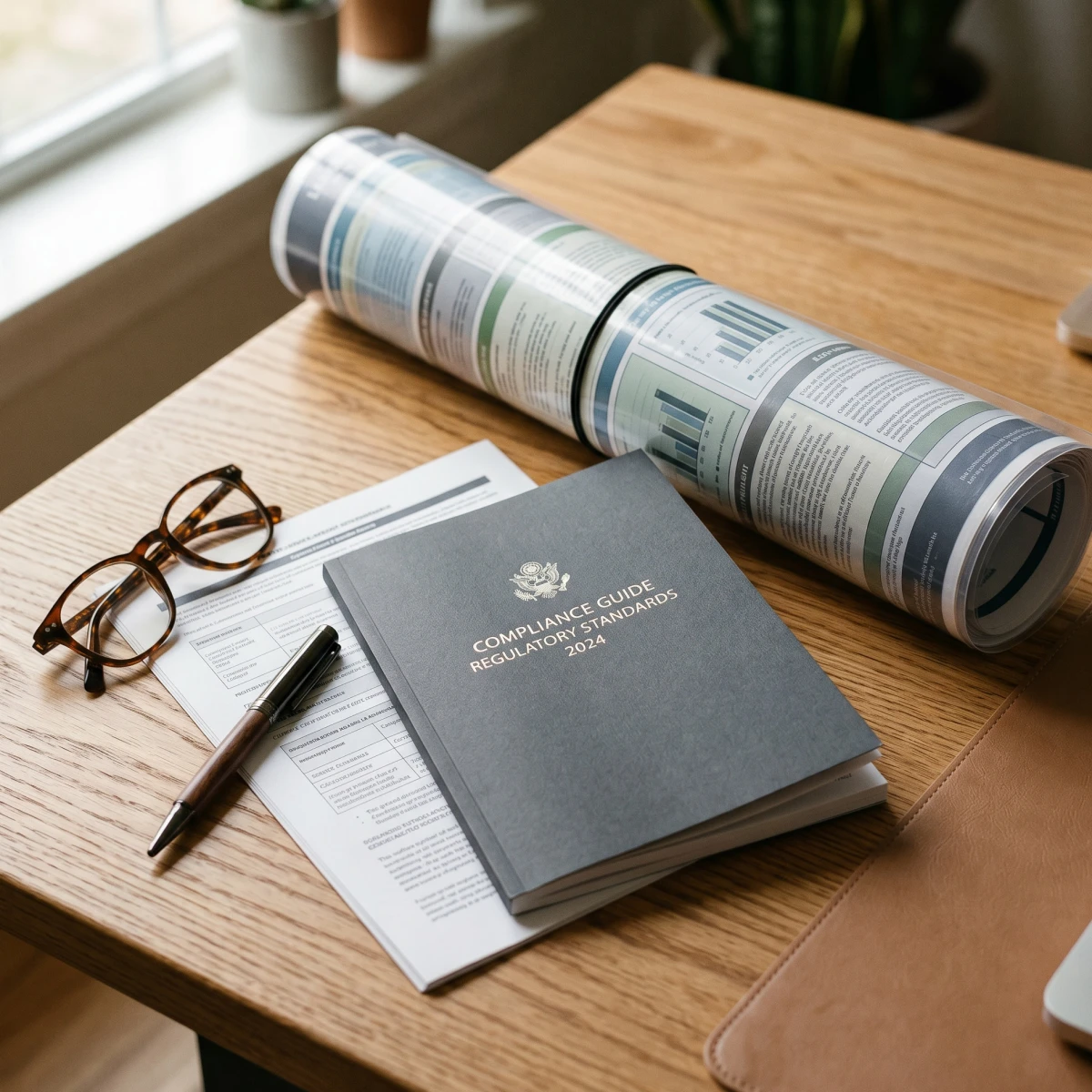 U.S. Department of Labor Wage and Hour materials on a desk