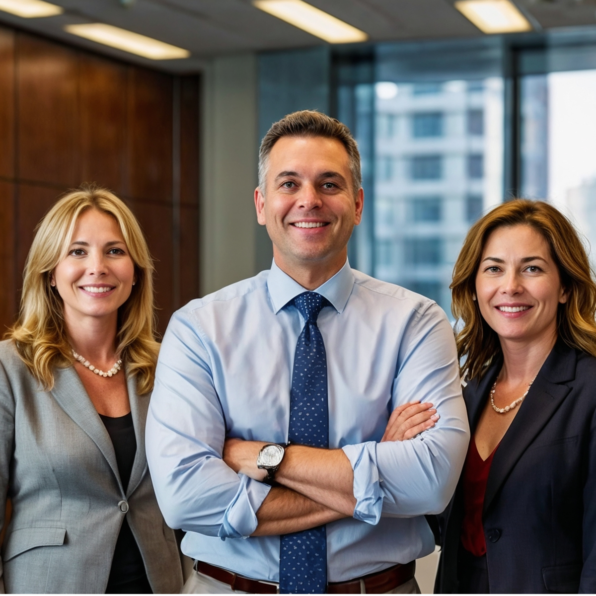 HR professionals working together in a modern office