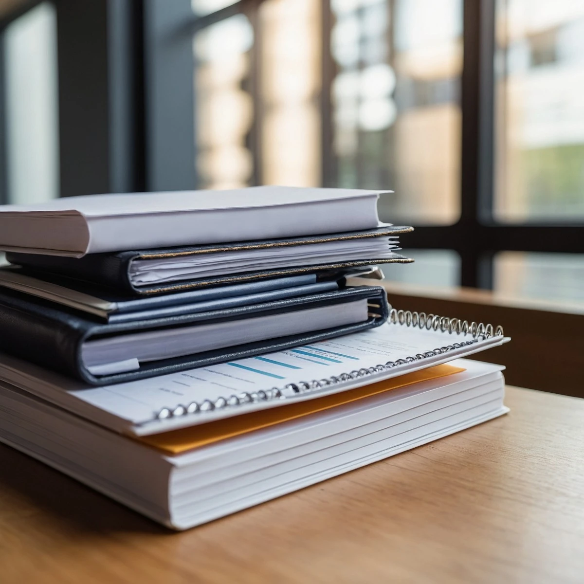 Stack of HR reference books representing onboarding KPIs and performance measurement frameworks