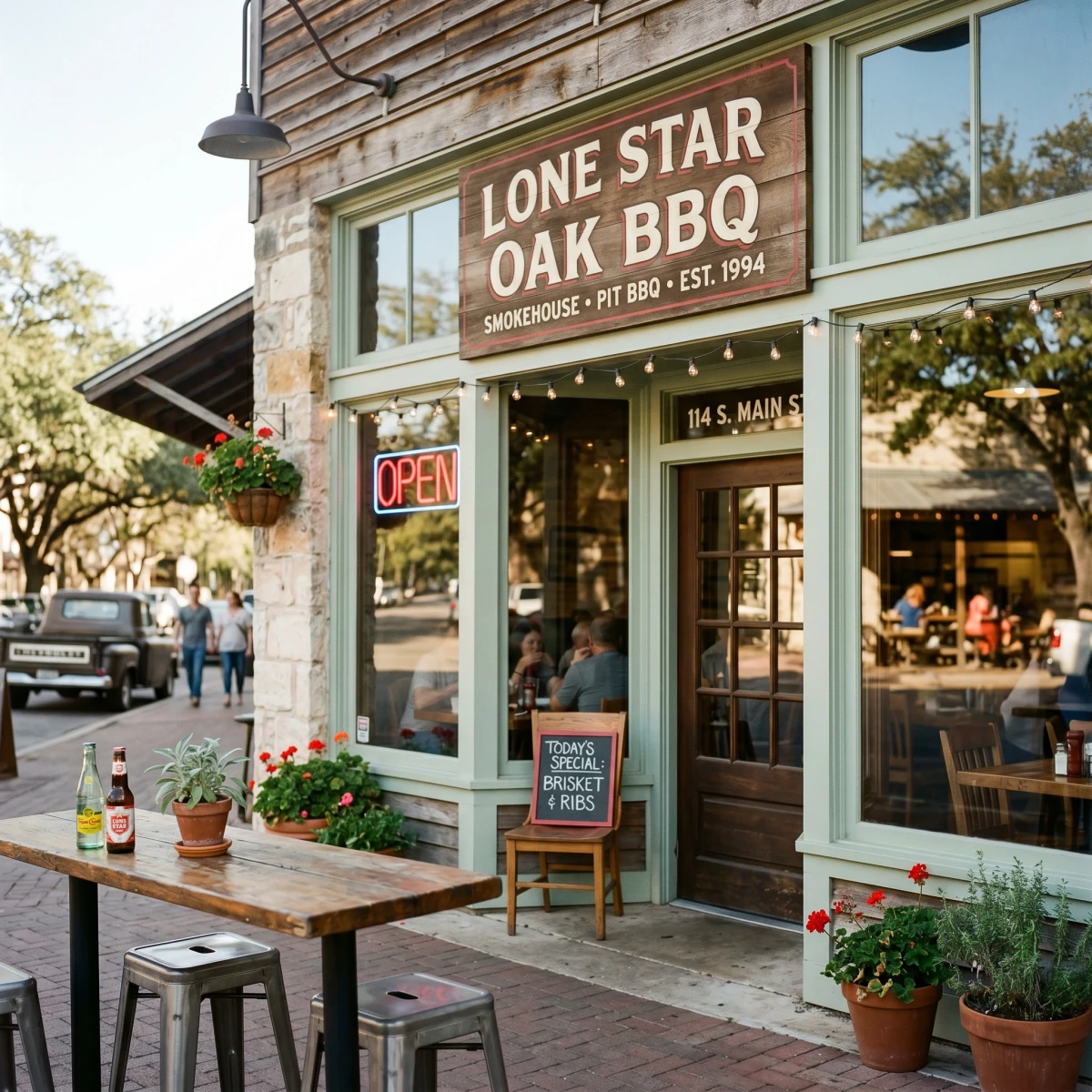 A Texas BBQ restaurant representing PEO industry statistics and outlook for small business