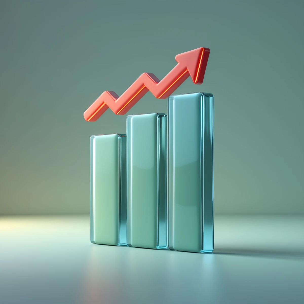 A bar chart icon representing upward trending statistics for a small business