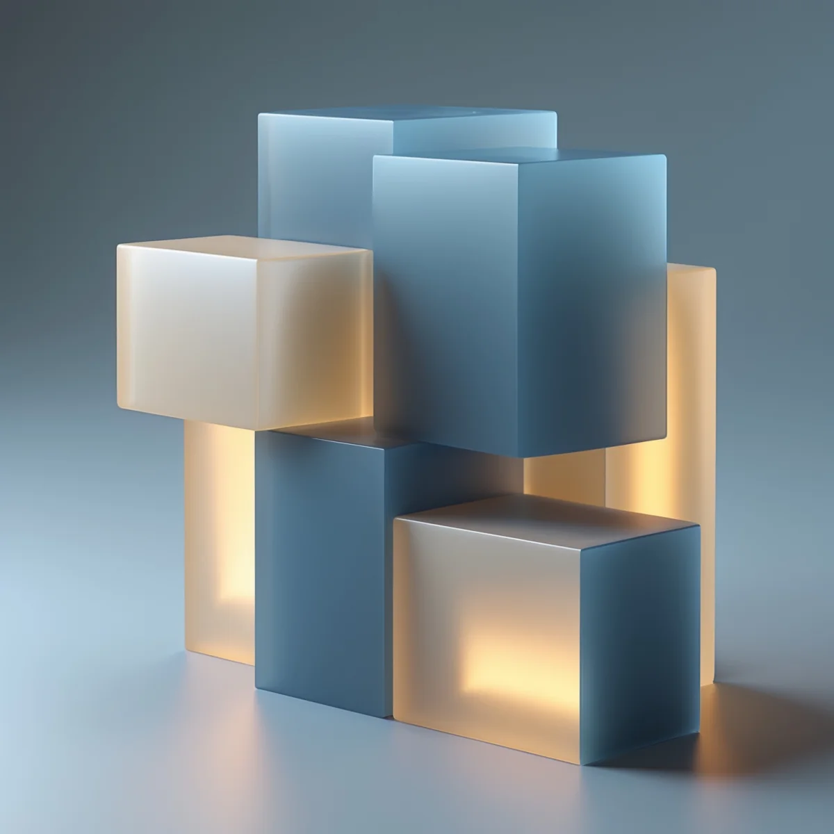 Interlocking blocks representing the components of a termination process