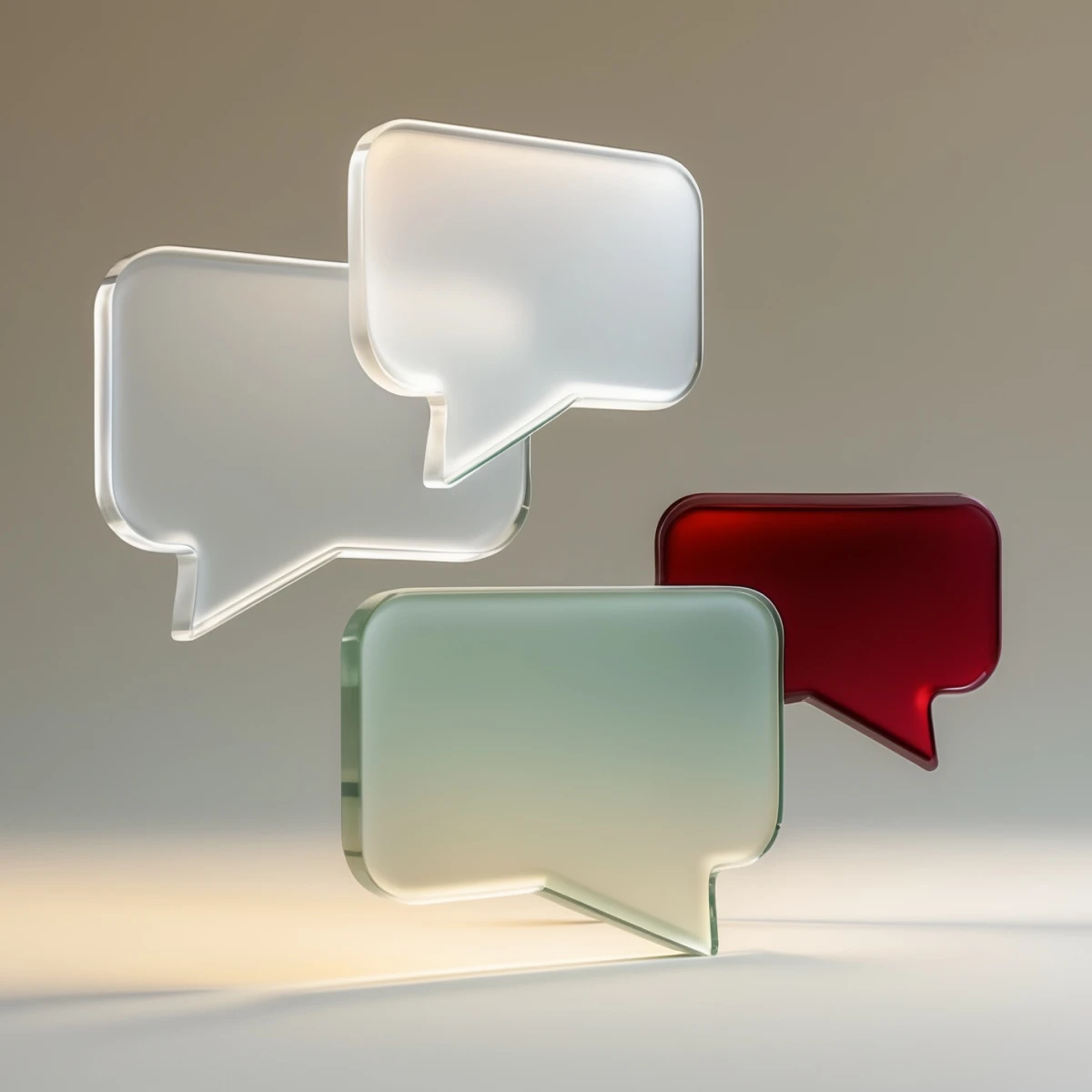 Speech bubbles representing frequently asked questions about workers' compensation